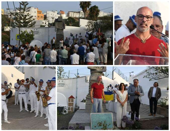 Momentos del acto celebrado esta noche en Lomo Magullo/TA.